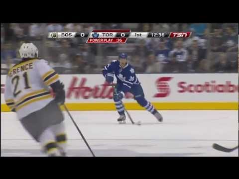 Grabovski Goal - Bruins 0 vs Leafs 1 - Nov 30th 2011 (HD)