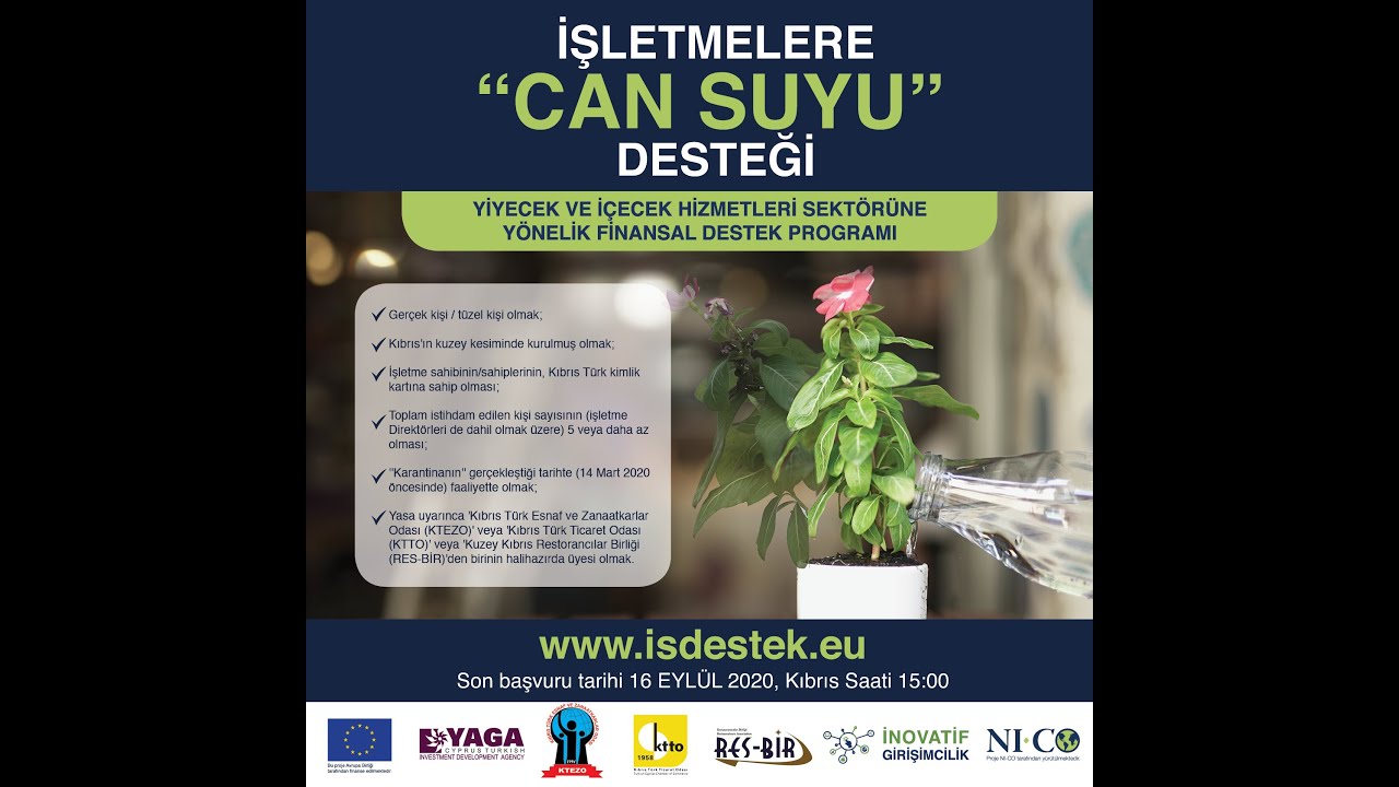 İnovatif Girişimcilik/Innovative Entrepreneurship FİNANSAL DESTEK PROGRAMI FINANCIAL SUPPORT SCHEME