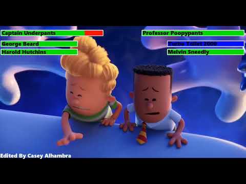 Captain Underpants: The First Epic Movie Final Battle with healthbars (Birthday Special)