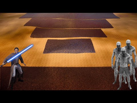 20,000,000 ZOMBIES vs 500,000 JEDI KNIGHTS | Ultimate Epic Battle Simulator 2