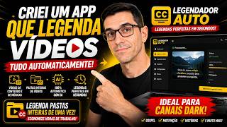 Criei um LEGENDADOR  de VIDEO e MUSICAS para Canais Dark