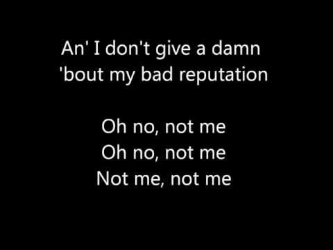 Bad Reputation - Joan Jett / with lyrics