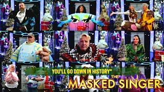 Full Cast Sings Rudolph The Red Nosed Reindeer - Masked Singer Season 6