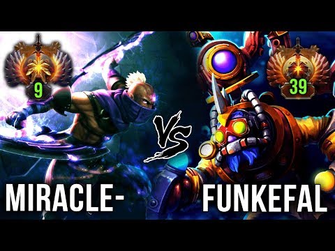 Miracle- Anti-Mage vs TOP 1 Tinker Funkefal - EPIC Battle Dota 2 Gameplay Patch 7.20e