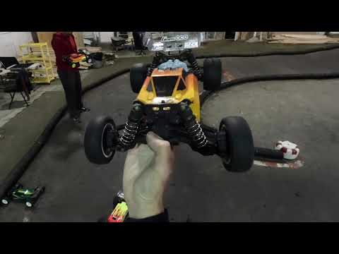 Head On Collision with TEKNO EB410.2 in 4WD Buggy Racing - Netcruzer RC