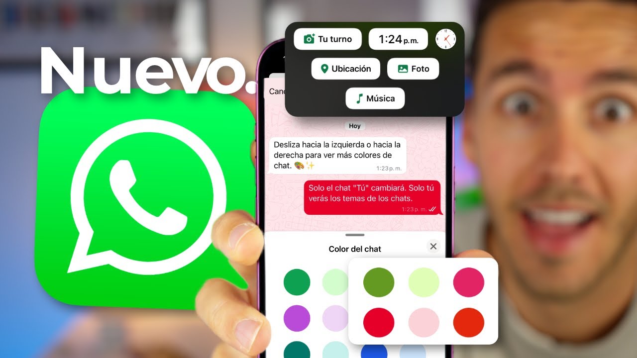 NUEVA Actualización de WhatsApp para iPhone 🔥 Nuevos COLORES y Estados!
