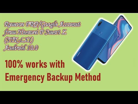 Remove FRP/Bypass Google Account from  Huawei P Smart Z/P Smart. Android 10. 100% works