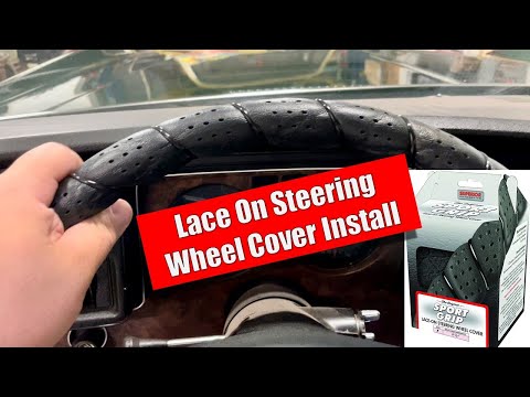 Sport Grip Lace-on Steering Wheel Cover Installation
