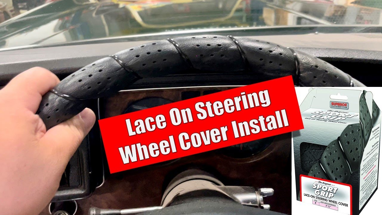 Sport Grip Lace-on Steering Wheel Cover Installation