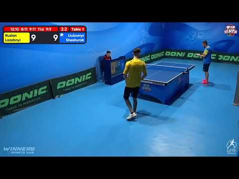 00:30 Ruslan Lazebnyi 2-3 Liubomyr Sheshurak West 5 WIN CUP 12.12.2022 | TABLE TENNIS WINCUP