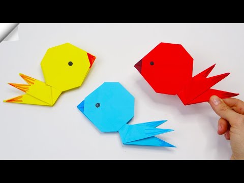DIY paper toys Easy paper birds
