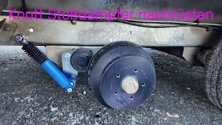 Anhänger Stoßdämpfer nachrüsten bei Knott-Achsen