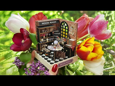 Moon magic DIY miniature dollhouse kit Corner of happiness