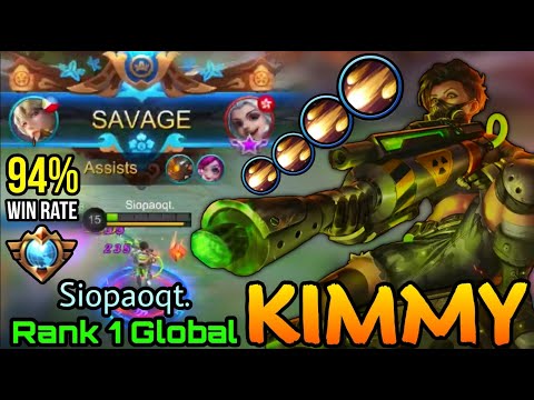 SAVAGE!! Kimmy 94% Win Rate S16 - Top 1 Global Kimmy by Siopaoqt. - Mobile Legends: Bang Bang
