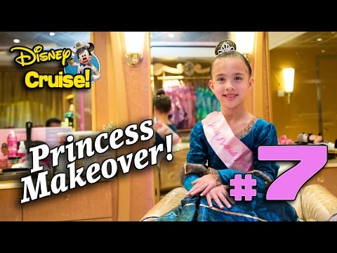 PRINCESS MAKEOVER at SEA!!! Bibbidi Bobbidi Boutique on the Fantasy! Disney Cruise Adventure PART 7 Video
