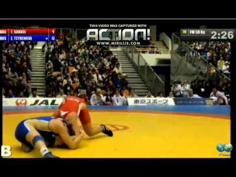 World Cup Tokyo 2014 -58 кг SUKHEE (MGL) - Z.TCYRENOVA (RUS)