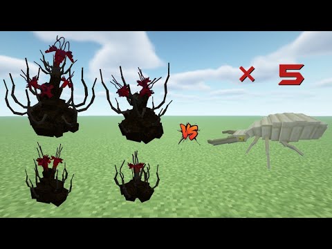 All Dispatcher Stage (I,II,III,IV) VS. 5 Final bosses (Antlion Overlord) in MINECRAFT. #minecraft