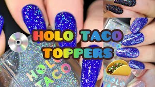 HOLO TACO TOPPERS #holotaco #nails #nailpolishaddict #nailpolish #unicornskin #shimmers