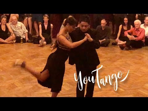  Carlos Espinoza  and  Majo Martirena  are  dancing  to  the  tango  "  Una Noche De Garufa  "  by  Ricardo Tanturi  in  2019