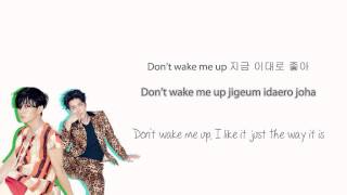 Super Junior-D&amp;E (Donghae &amp; Eunhyuk) - Don&#39;t Wake Me Up lyrics (Hangul/Romanization/English)
