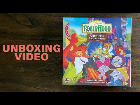 Disney Robin Hood: Sheriff of Nottingham Game UNBOXING and LIVE REACTION