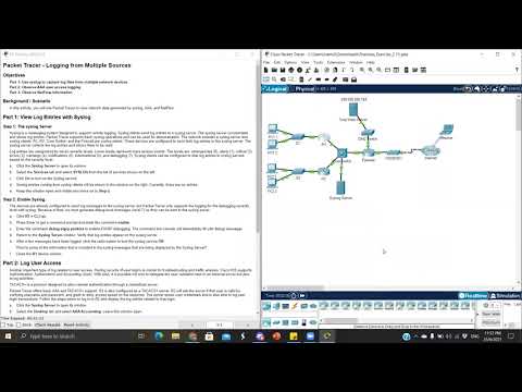 Packet Tracer - Logging from Multiple Sources