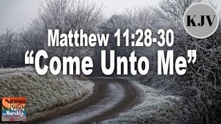 Matthew 11:28-30 Song 