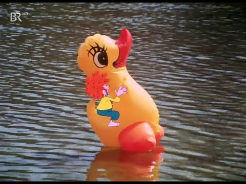 Pumuckl fährt auf Ente Ursula