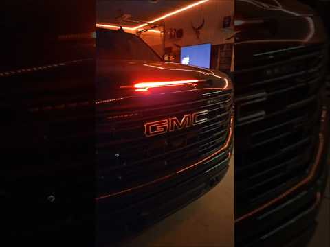 Knight Rider / Emergency Flash Light Bar | 2023 GMC Sierra 1500 Elevation Edition Truck #shorts #gmc