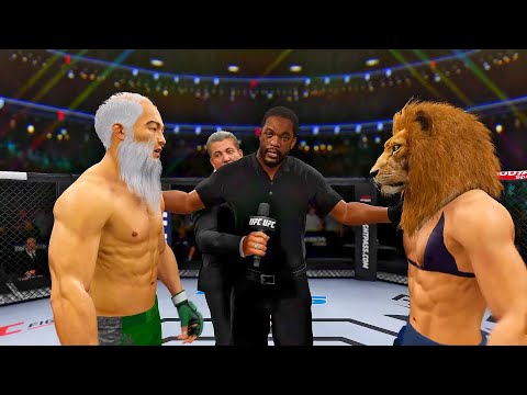 UFC4 | Old Bruce Lee vs. Lions Girl (EA sports UFC 4)