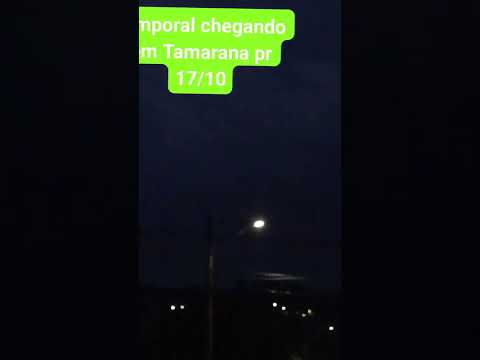 temporal chegando em Tamarana pr 17/10