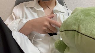 【ASMR】心音、お腹の音✖みがわりによるいたずら　Heartbeat and Stomach Sounds/Pokémon play a prank