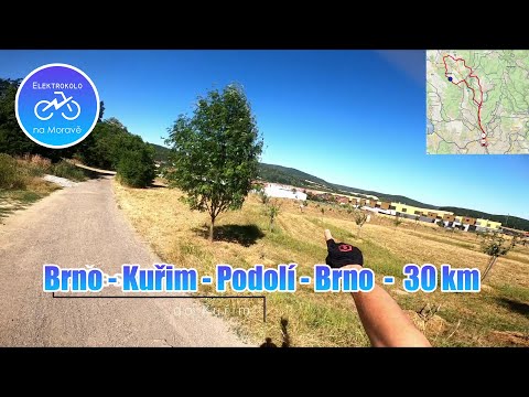 Elektrokolo - trasa Brno - Kuřim - Podlesí - Brno