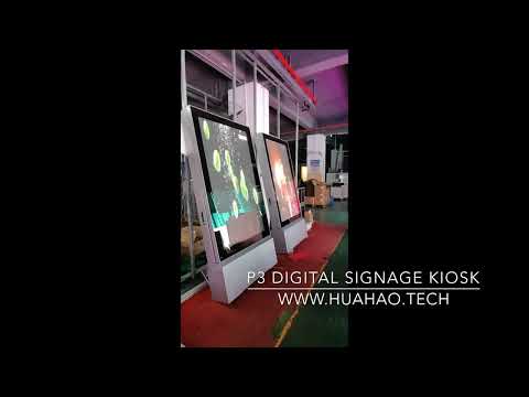 Freestanding Digital Kiosk, P3 outdoor LED Display, High brightness, Secure, Waterproof, 960x1920mm