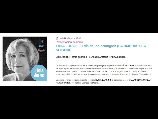 Vídeo relacionado con El día de los prodigios