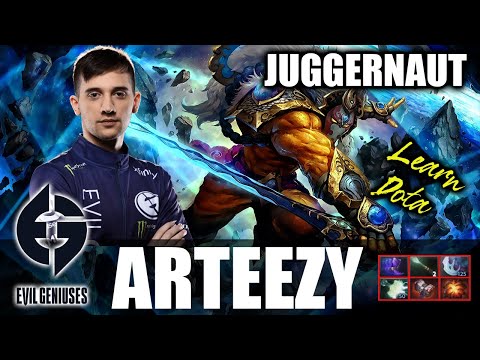 Arteezy - Juggernaut Carry Safelane - 7.28 - The Best Carry Guide - Dota 2 Pro Games - Full Gameplay