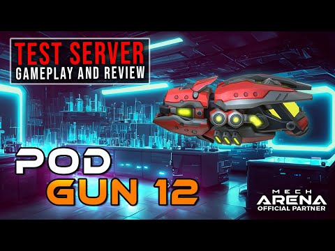 Pod Gun 12 - Test Server Weapon Review | Mech Arena