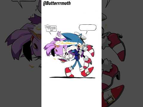 Sonic Is TOO Fast For Blaze😏#sonaze #sonicthehedgehog #comicdub #shorts #ship