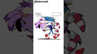 Sonic Is TOO Fast For Blaze😏#sonaze #sonicthehedgehog #comicdub #shorts #ship