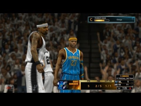 NBA 2K13 My Career Playoffs QFG4 - Eric Gordon's 54 Point Performance!