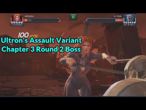 Ultron's Assault Variant Chapter 3 Round 2 Boss Fight | Marvel Contest Of Champins