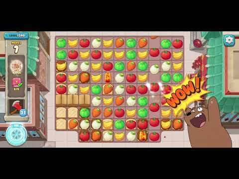 We Bare Bears Match3 Repairs Level 1390 - No Boosters