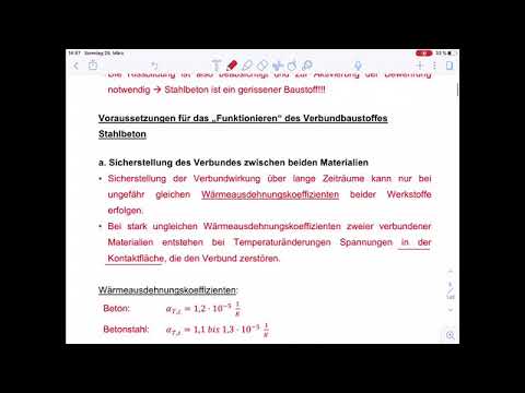 Massivbau 1, Vorlesung 1