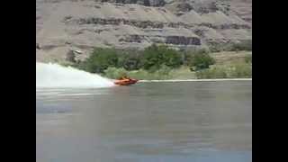 preview picture of video 'Top Gear Turbine Jet Boat fast practrice run Asotin, Washington Lewiston, Idaho'