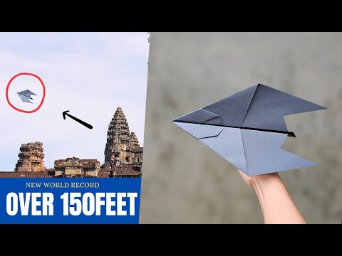 Paper Airplane Competition Winner! How to Fold an Easy Glider — Mighty Eagle - Paper Plane