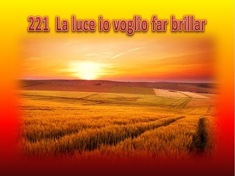 221  LA LUCE IO VOGLIO FAR BRILLAR