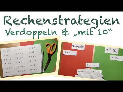 Rechenstrategien „mit 10“ und „Verdoppeln“ | Addition Klasse 1 Mathe | Erklärfilm Distanzlernen