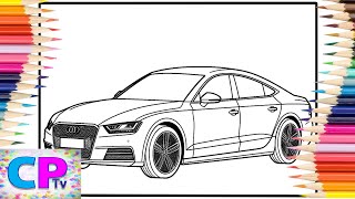 Audi 5 Sportback S Line/Drawing of Cars/Audi Coloring Pages/Spektrem - Shine [NCS Release]