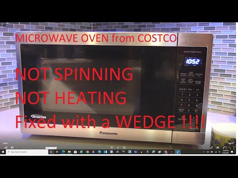 NOT Spinning, NOT Heating Microwave Oven - Fixed it with a WEDGE!