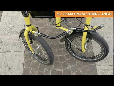 TRIS BIKE: maximum steering angle of 60°